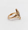 Bague 49.5 Bague marquise Art nouveau en or rose 18k, platine et diamants 58 Facettes A07253