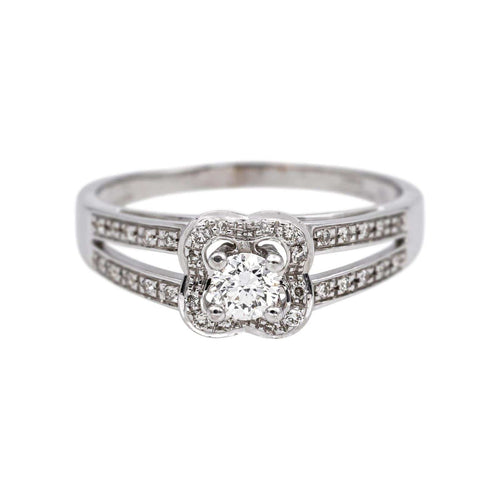 Bague 53 Mauboussin Chance of Love - Bague en or blanc et diamants 58 Facettes 5057835CN