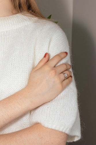 Bague 53 Mauboussin Chance of Love - Bague en or blanc et diamants 58 Facettes 5057835CN