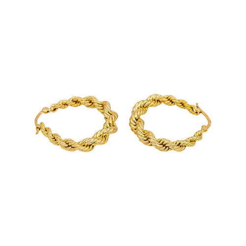 Boucles d'oreilles Créoles - Boucles d'oreilles en or jaune 58 Facettes 5251968CN