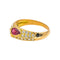 Bague 56 Bague Toi et Moi en or jaune, rubis et diamants 58 Facettes 5348120CN