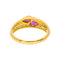 Bague 56 Bague Toi et Moi en or jaune, rubis et diamants 58 Facettes 5348120CN