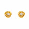 Boucles d'oreilles Noeud d'Amour - Boucles d'oreilles puces en or jaune et diamants 58 Facettes 5592271CN