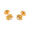 Boucles d'oreilles Noeud d'Amour - Boucles d'oreilles puces en or jaune et diamants 58 Facettes 5592271CN