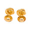 Boucles d'oreilles Noeud d'Amour - Boucles d'oreilles puces en or jaune et diamants 58 Facettes 5592271CN