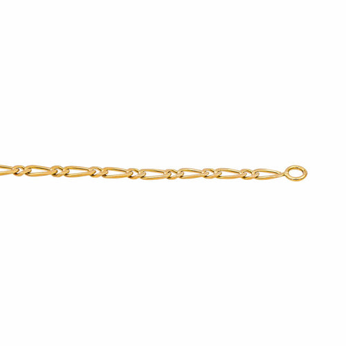 Collier Collier maille Figaro en or jaune 58 Facettes 5460482CN