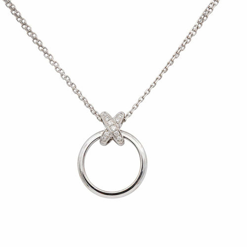 Collier Chaumet Liens - Collier en or blanc et diamants 58 Facettes 5441853RV