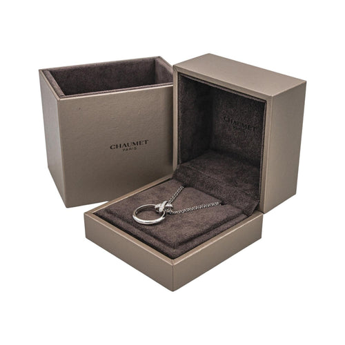 Collier Chaumet Liens - Collier en or blanc et diamants 58 Facettes 5441853RV