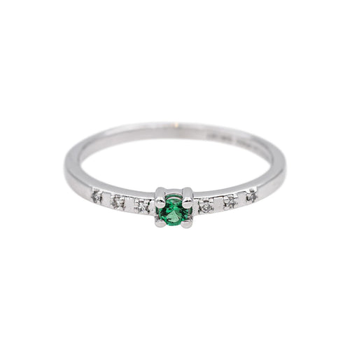 Bague 53 Mauboussin Capsule d'émotions - Bague en platine émeraude et diamants 58 Facettes 5311742CN
