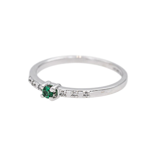 Bague 53 Mauboussin Capsule d'émotions - Bague en platine émeraude et diamants 58 Facettes 5311742CN
