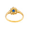 Bague 49 Bague en or jaune, saphir et diamants 58 Facettes 5359269CN