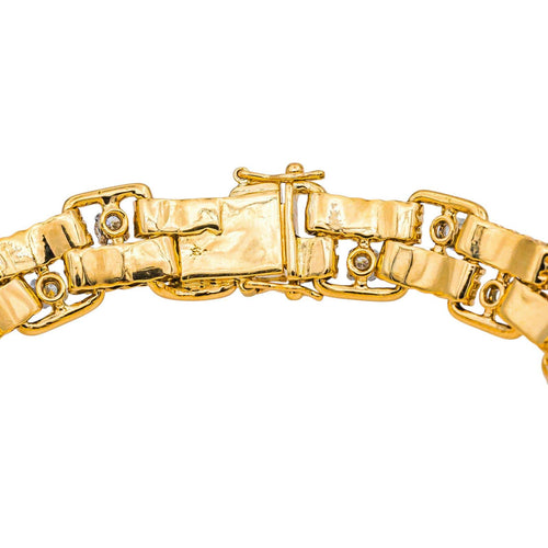 Bracelet Bracelet en or jaune et diamants 58 Facettes 5359285CN