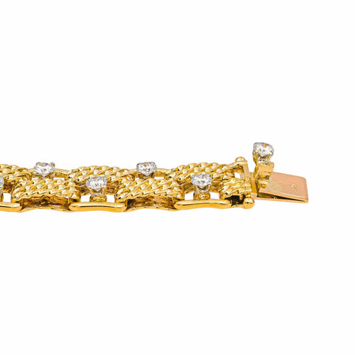 Bracelet Bracelet en or jaune et diamants 58 Facettes 5359285CN