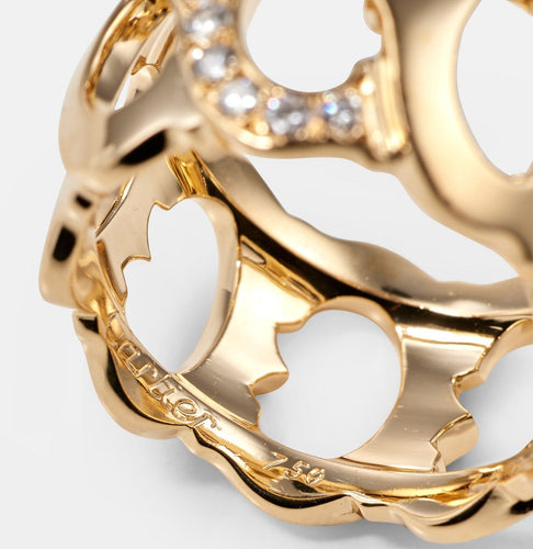 Bague 56 Cartier C de Cartier - Bague en or jaune et diamants 58 Facettes 301