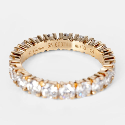 Bague 55 Cartier Destinée - Bague en or jaune et diamants 58 Facettes -