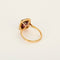 Bague 52 Bague solitaire en or rose, grenat rhodolite et diamants 58 Facettes P2L6