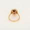 Bague 52 Bague solitaire en or rose, grenat rhodolite et diamants 58 Facettes P2L6