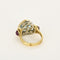 Bague 54.5 Bague vintage cœur en or jaune, topaze bleue et rubis 58 Facettes BGTB&CR