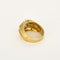 Bague 57 Chevalière losange en or jaune et diamants 58 Facettes CHLosange9dts