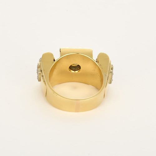 Bague 61 Tank - Bague en or jaune et diamants 58 Facettes BGTank