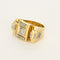 Bague 61 Tank - Bague en or jaune et diamants 58 Facettes BGTank