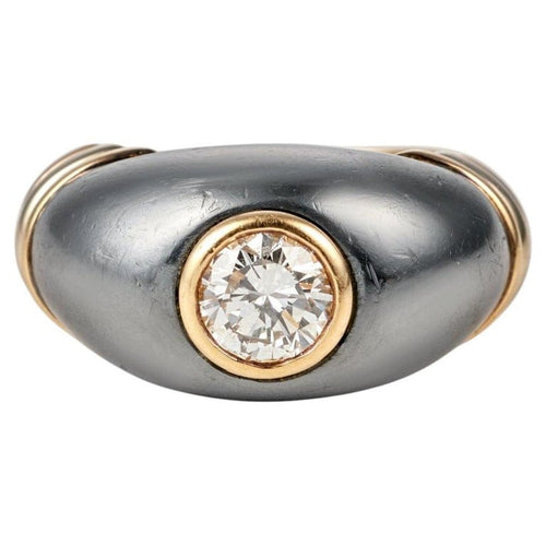 Bague 51 Cartier Panthère - Bague en or jaune, silverium et diamant 58 Facettes 299
