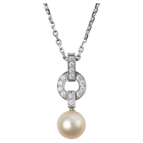 Collier Cartier Himalia - Collier en or blanc, perle et diamants 58 Facettes 239
