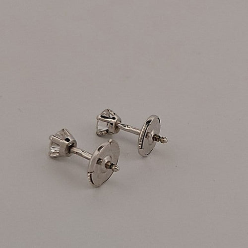 Boucles d'oreilles Boucles d'oreilles en or blanc et diamants 58 Facettes 2820280