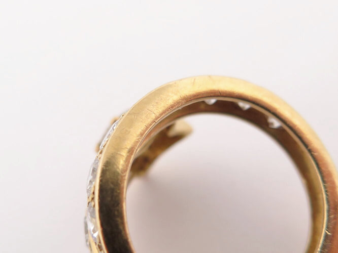Bague 54 Étoile Filante - Bague en or jaune 18K et diamants 58 Facettes 273058