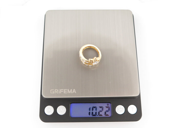 Bague 54 Étoile Filante - Bague en or jaune 18K et diamants 58 Facettes 273058