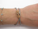 Bracelet FRED Force 10 - Bracelet PM manille or jaune 18k et acier 58 Facettes 274930