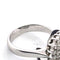 Bague 56 Bague en or blanc 18 kt avec diamants et émeraude 58 Facettes 185/26 A