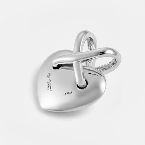 Pendentif Chaumet Liens - Pendentif cœur en or blanc et diamants 58 Facettes 98