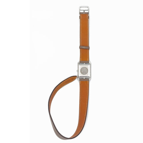 Montre Hermès Cape Cod - Montre Grand Modèle en acier et veau Swift 58 Facettes 255
