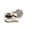 Boucles d'oreilles Boucles d'oreilles en or blanc et jaune 18 ct avec diamants 58 Facettes 335/26 i