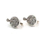 Boucles d'oreilles Boucles d'oreilles en or blanc et jaune 18 ct avec diamants 58 Facettes 335/26 i
