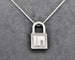 Collier Salvini Click Clack - Collier cadenas en or blanc et diamants 58 Facettes 9223