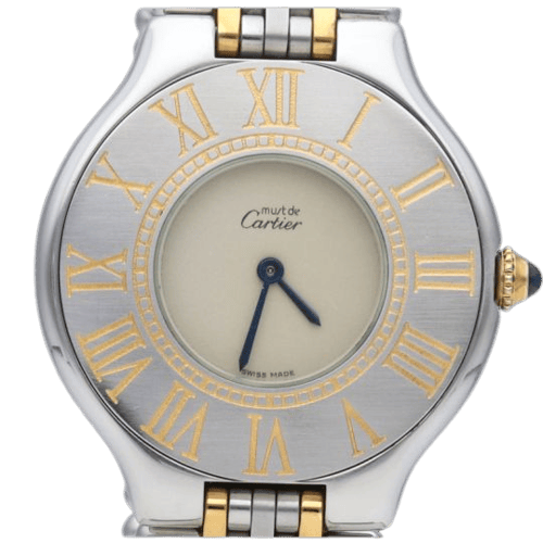 Montre Cartier Must 21 - Montre femme en or jaune et acier 58 Facettes MT46723