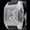 Montre Cartier Santos 100 XL - Montre chronographe en acier 58 Facettes MT46731