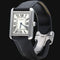 Montre Cartier Tank Solo - Montre en acier et bracelet cuir 58 Facettes MT46734