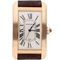 Montre Cartier Tank Américaine - Montre en or rose 58 Facettes MT46745