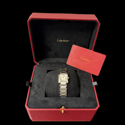 Montre Cartier Tank Française - Montre en acier 58 Facettes MT46748