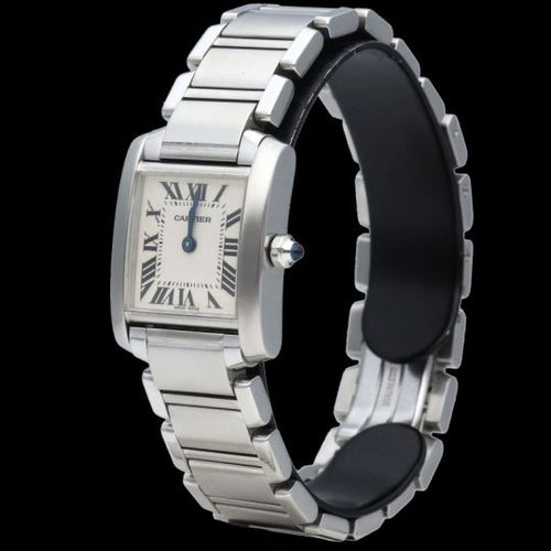 Montre Cartier Tank Française - Montre en acier 58 Facettes MT46748