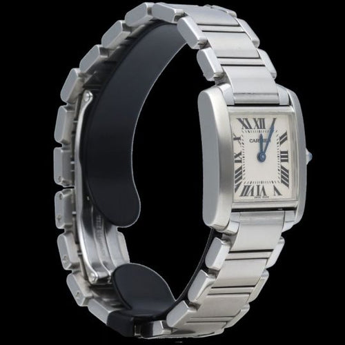 Montre Cartier Tank Française - Montre en acier 58 Facettes MT46748