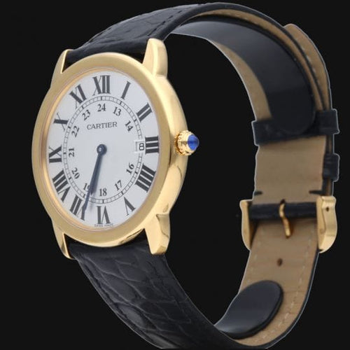 Montre Cartier Ronde Solo - Montre 36 mm en or jaune et acier 58 Facettes MT46755