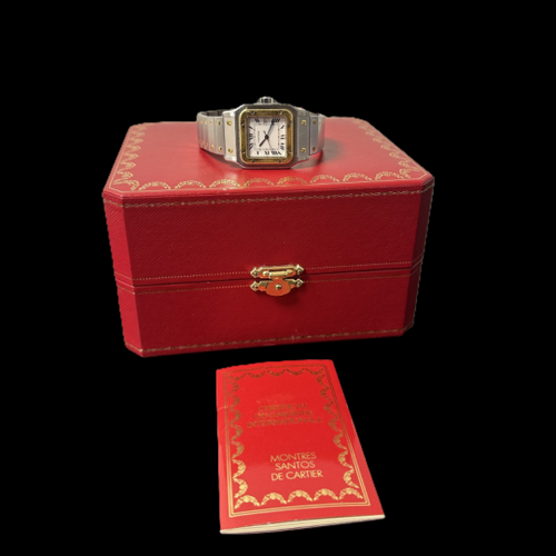 Montre Cartier Santos - Montre en or jaune et acier 58 Facettes MT46751