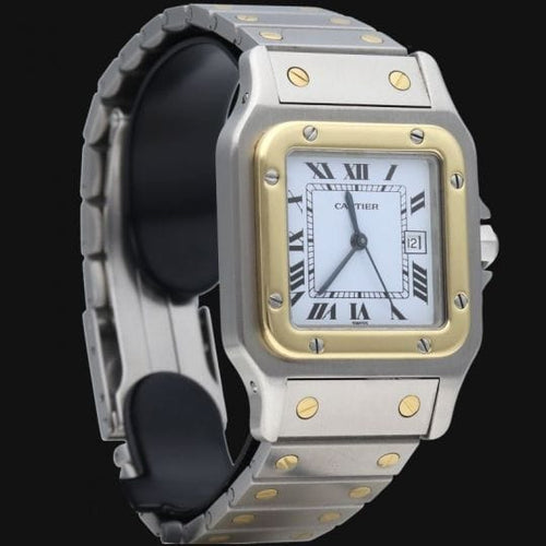 Montre Cartier Santos - Montre en or jaune et acier 58 Facettes MT46751