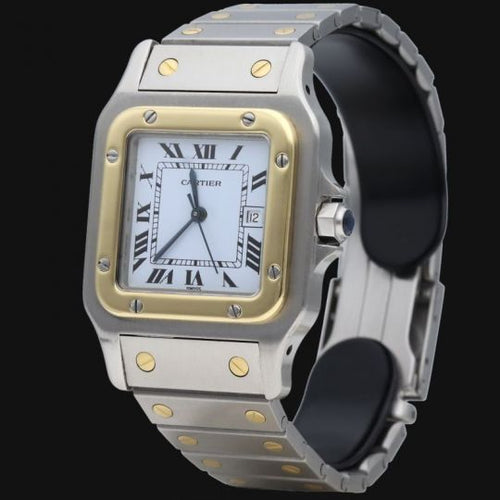 Montre Cartier Santos - Montre en or jaune et acier 58 Facettes MT46751