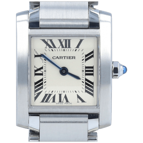 Montre Cartier Tank Française - Montre en acier 58 Facettes MT46756