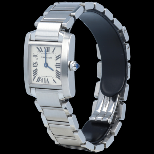 Montre Cartier Tank Française - Montre en acier 58 Facettes MT46756